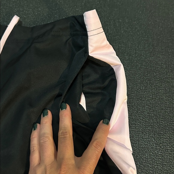 Lady foot locker Black and Pink Track Pants size large - Picture 3 of 9